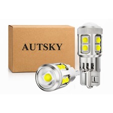Super Bright T10 194 LED Bulbs 6500K for License Plate  Dome Lights 2-Pack 