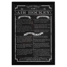 Bluewave Shuffleboard Game Rules Wall Art