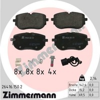 Bremsbelagsatz Scheibenbremse Zimmermann 26416.150.2 FüR VW ID E21 E39 ED2 ED5