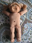 Vintage  Cabbage Patch Kid doll headmold 3 wheat poodle