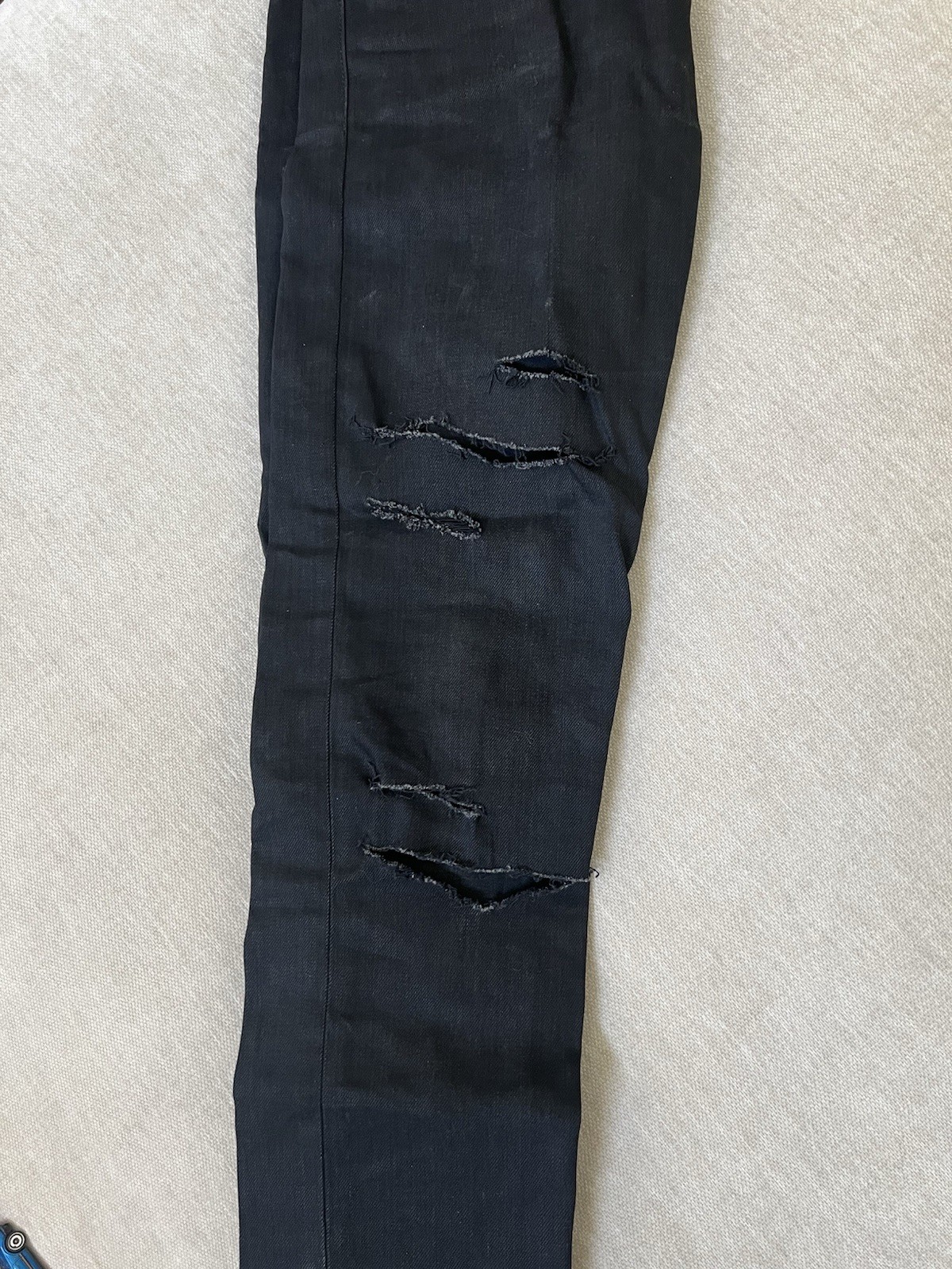 JEANS SAINT LAURENT UOMO D02 M SK LW NERO taglia 30 made in Japan invecchiato