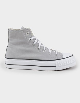 Converse Chuck Taylor All Star Lift Platform Hi Gray Sneakers Womens Sz 8