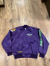 VTG 80s SEA-DOO RACING SATIN BOMBER JACKET MEN XL SNAP 70s JET SKI ROTAX USA