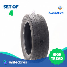Set Of 4 Used 25555r20 Continental Crosscontact Lx20 107h - 8-1032 15pd5