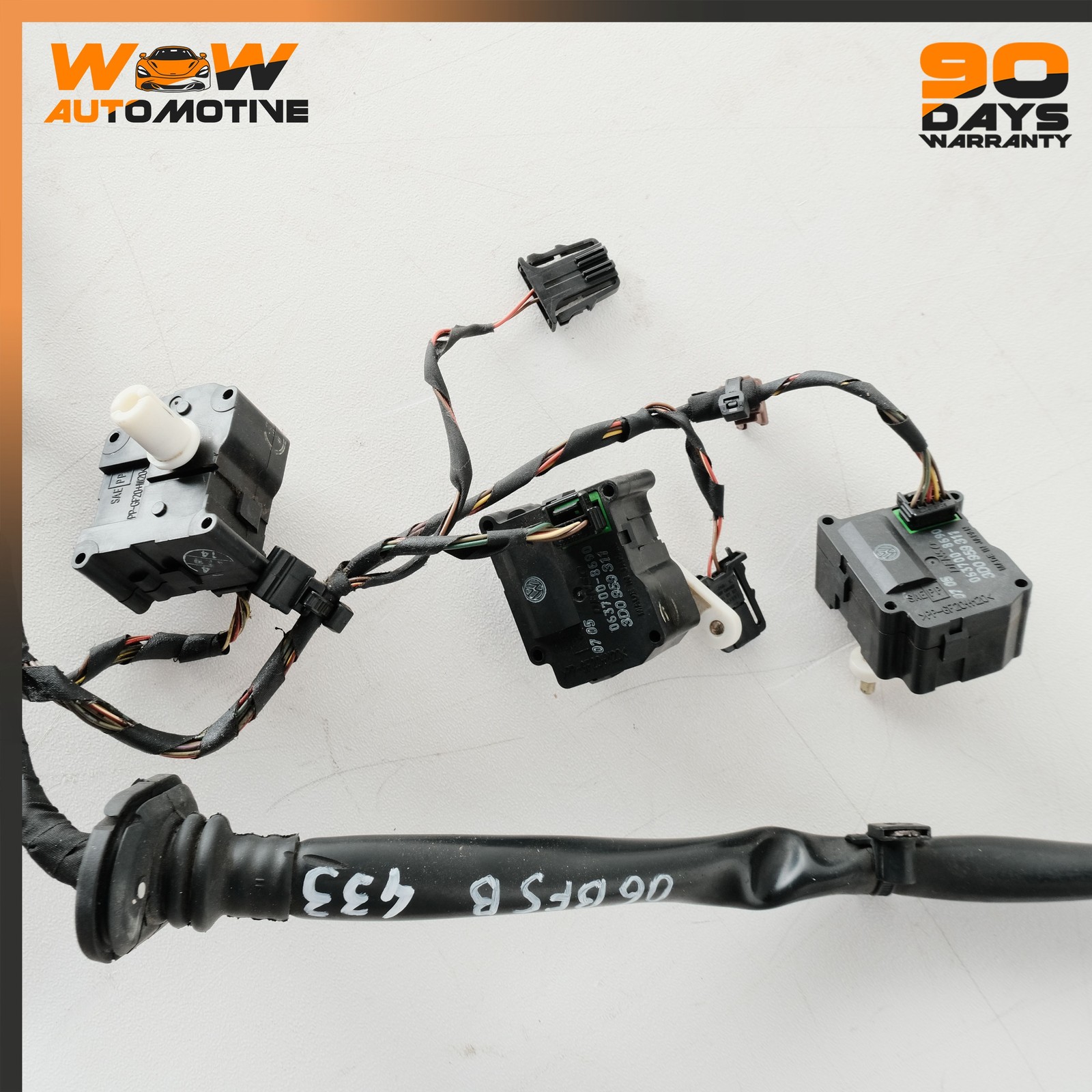 04-19 BENTLEY CONTINENTAL FLYING SPUR AC HEATER FLAP ACTUATOR WIRE HARNESS OEM