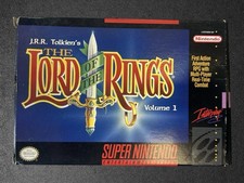 J.R.R. Tolkien's Lord of the Rings Vol 1 Super Nintendo SNES CIB Box Manual Game