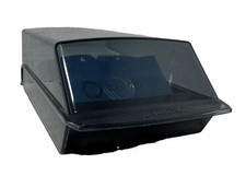 Rolodex Covered Card File Organizer Black Smoke Cover A-Z Dividers Cards