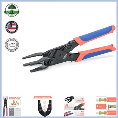 Push-Fit Disconnect Tong Tool for Quick Connect Fittings, Multi-Sized Use