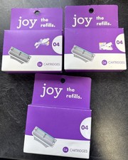 3 PACKS Gillette Joy The Refills 4 Razor Cartridges EACH 5 bladed. W 5.28 per gallon