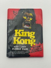 Vintage 1976 Topps KING KONG Sealed Single Wax Pack (A) OOC