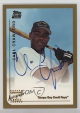 1999 Topps Traded Auto Carl Crawford #T75 Auto 1oq8