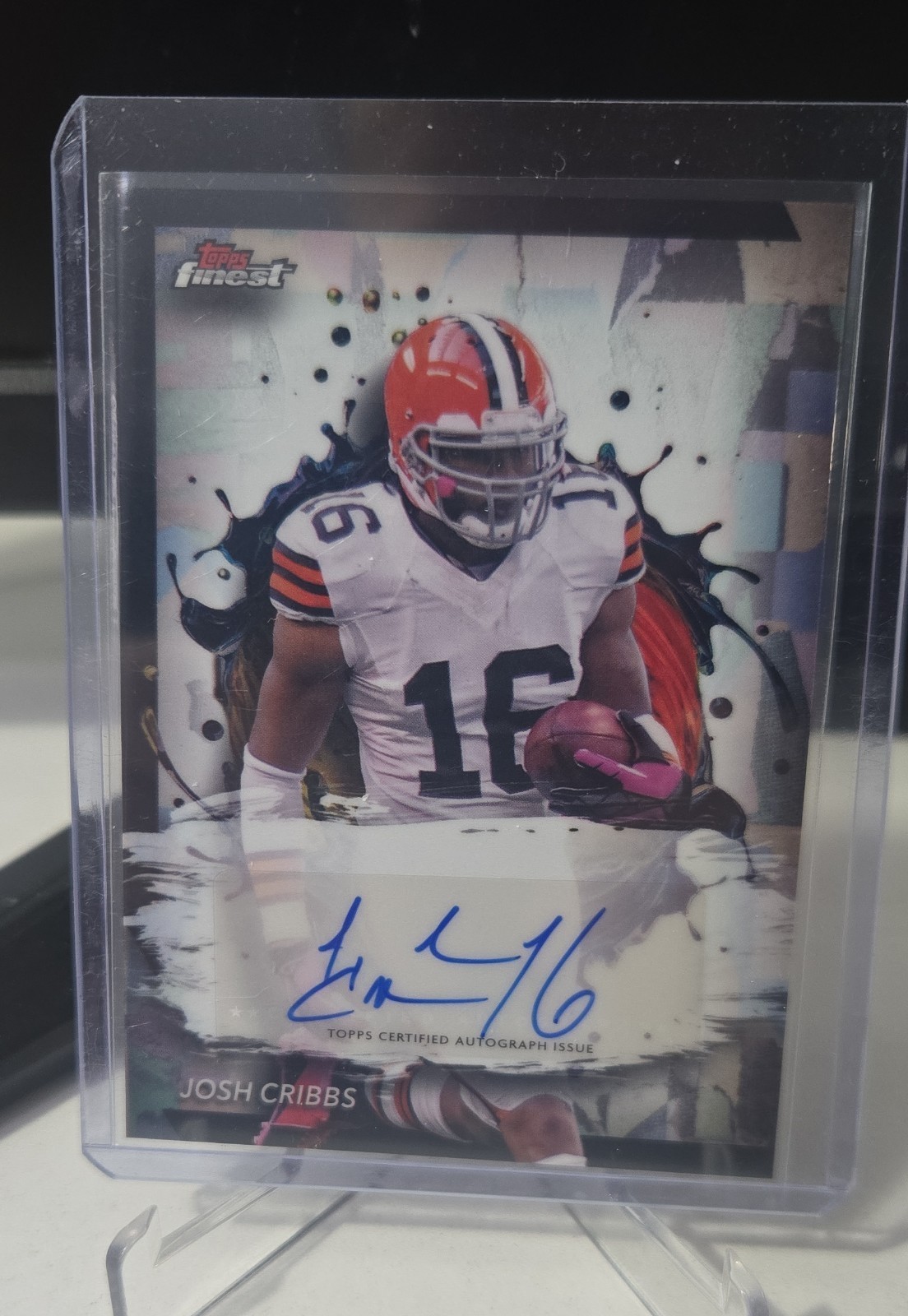 2024 Topps Finest - Finest Autographs Josh Cribbs #FA-JC Refractor (AU)