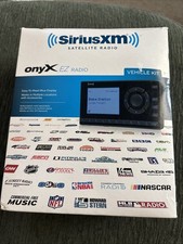 SiriusXM Onyx EZ Satellite Radio XEZ1V1 Vehicle Kit Blue Display Dock Play Open