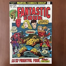 Fantastic Four #129. 1st App Thundra. Frightful Four App. FV.  C Pix, Notes