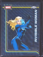 2026 TOPPS CHROME MARVEL INVISIBLE WOMAN #055 #55 BLACK WAVE REFRACTOR 9/10!