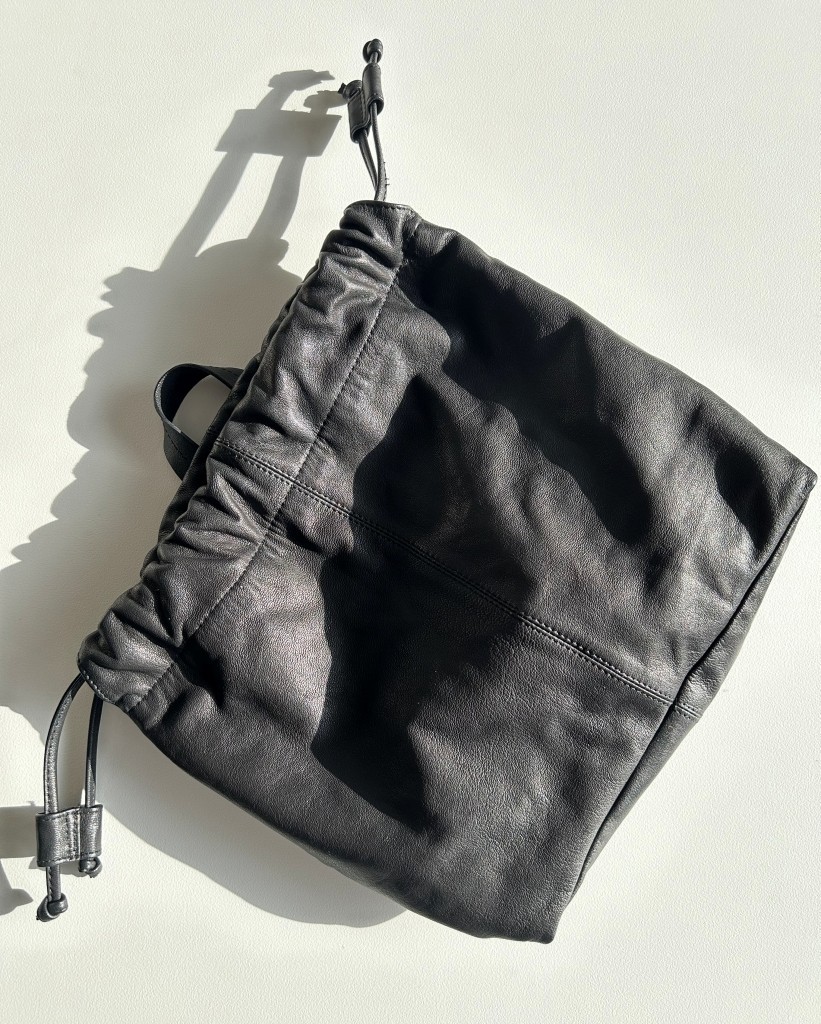 Topshop Leather Drawstring Backpack - image 6
