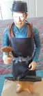 Marx Johnny West Custom Blacksmith Figure #2 w Anvil, Tools, & Accessories