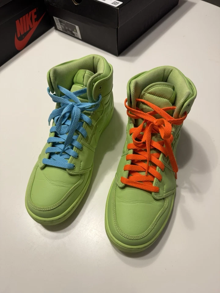 Talla 11 - Billie Eilish x Air Jordan 1 KO Voltio W Usado Original al Foto 4 de 4