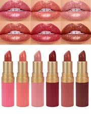Sparkling Glitter Lipstick Set,6 Pcs Shimmer 0.74 Ounce (Pack of 1), 6pcs