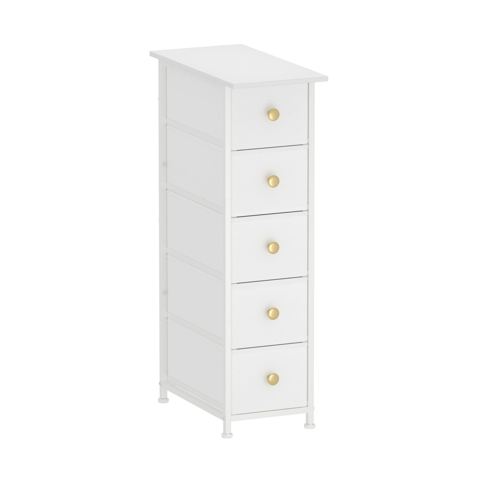 Slim Vertical Dresser Cabinet with Drawers for Space-Saving Storage
