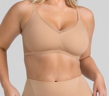 Honeylove CrossOver Wireless Bra Size 1X New Sand Beige Smoothing LWBR0303