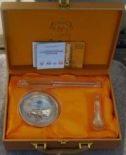 WIUEH THREE-PIECE INTRICATE DESIGNED PLATED BOWL CHOPSTICKS & SPOON - SLIVER