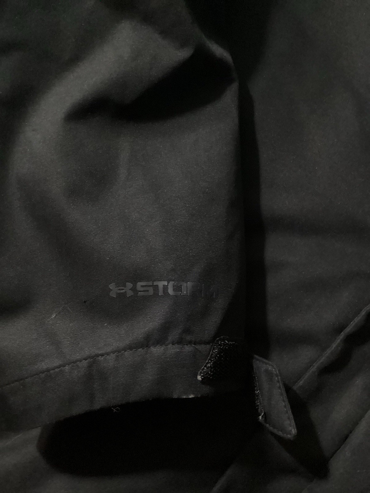 Under Armour Storm Men’s Black Hooded Full Zip Jacket w/ Pockets Short - second product detail image