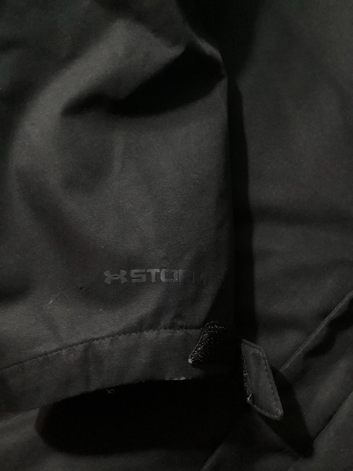 Under Armour Storm Men’s Black Hooded Full Zip Jacket w/ Pockets Short image 2