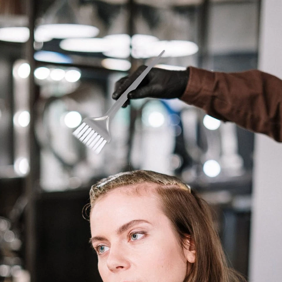 5pcs Brush per tinture per setole per olio per spazzole argento - Immagine 3 di 4