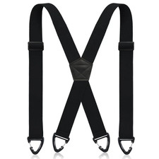 X Back Hidden Suspender 1.5 Inches Under Clothing Heavy Duty Work Suspenders