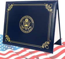 US Citizenship Certificate Holder 2025 Naturalization Padded Leatherette Cove...
