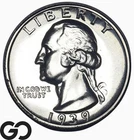 1939 Washington Quarter PROOF, Tough This Nice! Solid Gem PR++, Blast White!