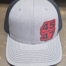 Gray/Black Trucker Hat Mesh Back Adjustable S...