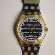 Swatch Gent Solar SRJ100 Lots of Suns 1995 Nuovo Svizzera Vintage
