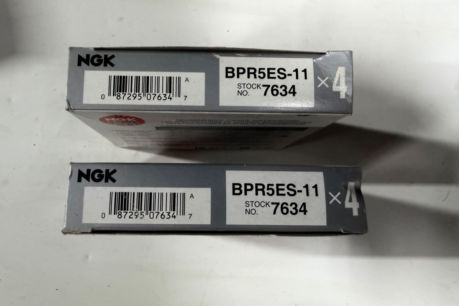 NGK BPR5ES-11 7634 Nickel Spark Plug, LOT OF 8