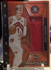 2023-24 GRADEY DICK RC OBSIDIAN ECLIPSE PATCH ELECTRIC ETCH ORANGE FLOOD /99