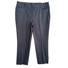 Brooks Brothers Natalie Chino Pants 14 Navy Blue Crop Ankle Trousers Career prep