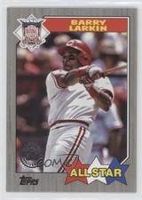 2022 Series 2 1987 Topps All-Star Baseball Black 234/299 Barry Larkin HOF s1i