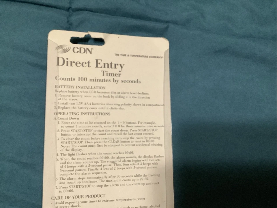 Temporizador de entrada directa CDN #TM25 cuenta 100 minutos por segundos sellado de fábrica Foto 3 de 4