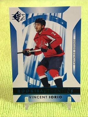 Vincent Iorio RC 2023-24 SP Hockey #111 BLUE Rookie Authentics - Capitals