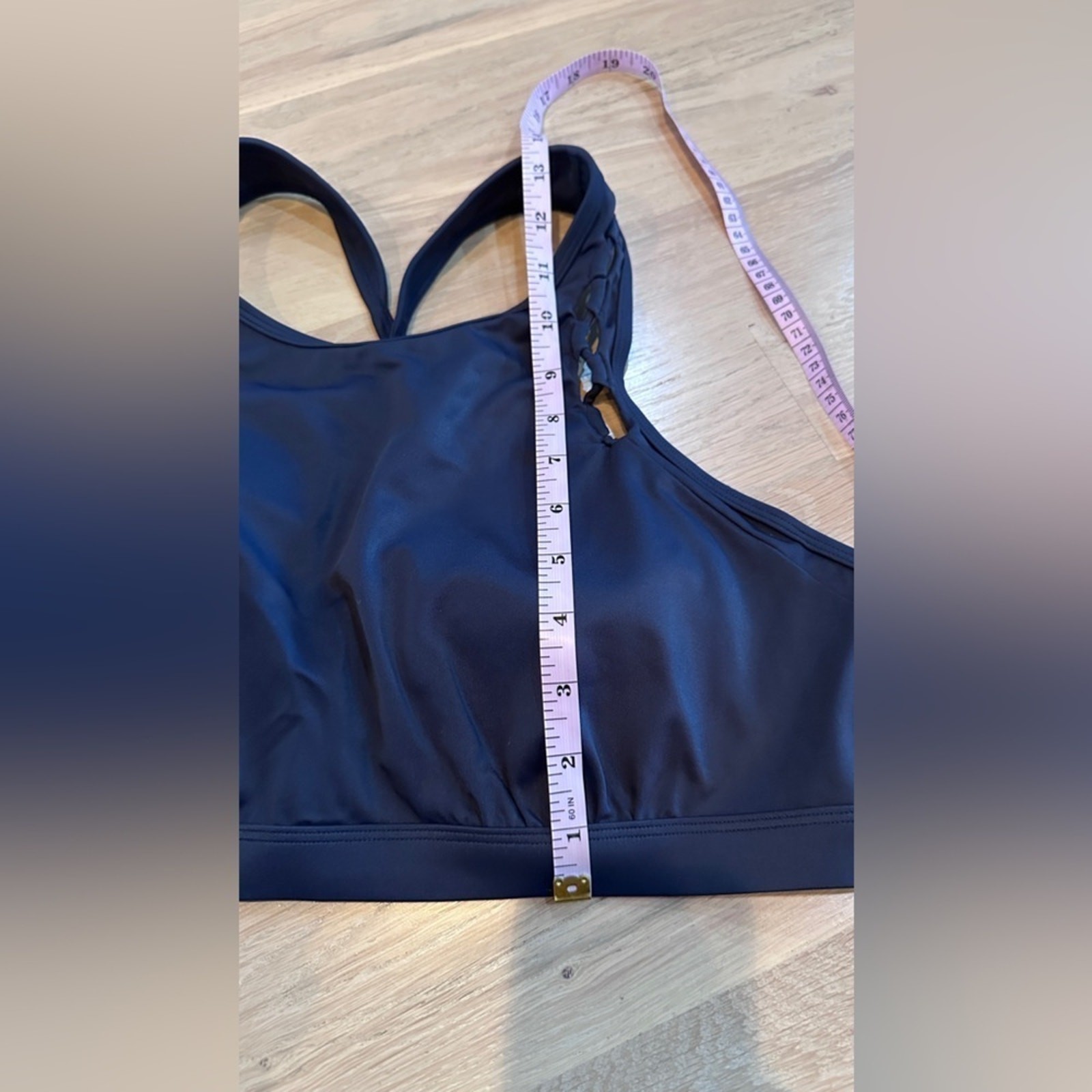 Athleta high neck loop braid supportive underwire… - image 6