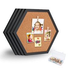 4 PCS Small Cork Board With Frame Wall Decorations For Office School Home