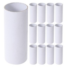 20Pcs Durable Craft Paper Tubes White Cardboard for DIY Kids Party Bag Fillers