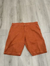Jungmaven Shorts Mens L Red Orange Hemp Blend Canvas