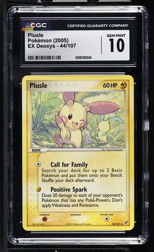 Plusle graded CGC 10 for sale on eBay