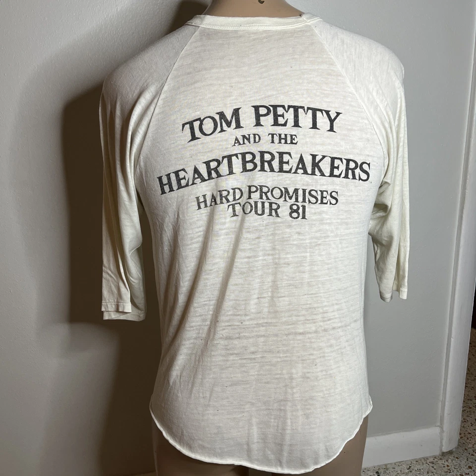 Camiseta De Colección 1981 Tom Petty and the Heart Breakers M/Lg Hard Promises Tour 81 Foto 2 de 4