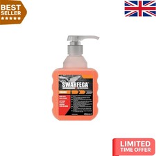 Swarfega Orange Hand Wash, Solvent-Free Heavy Duty Hand Cleaner with Natural Scr