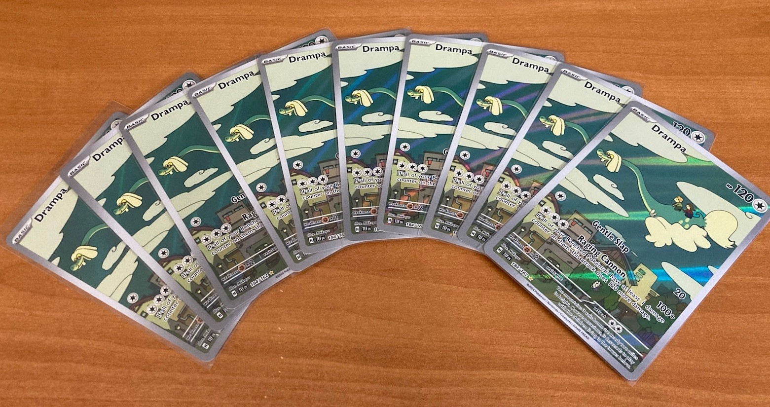 Pokemon Drampa 184 Temporal Forces Illustration Rare Card Holo Full Art NM Mint