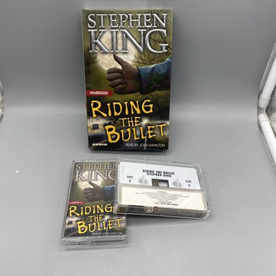 Stephen King Riding The Bullet Cassette Tape Audio Set Read by Josh Hamilton