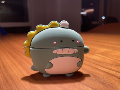 AirPods Pro Case Cover, 3D Cute Cartoon Dinosaur, Soft Silicone